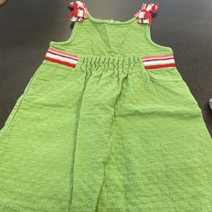Green toddler dress